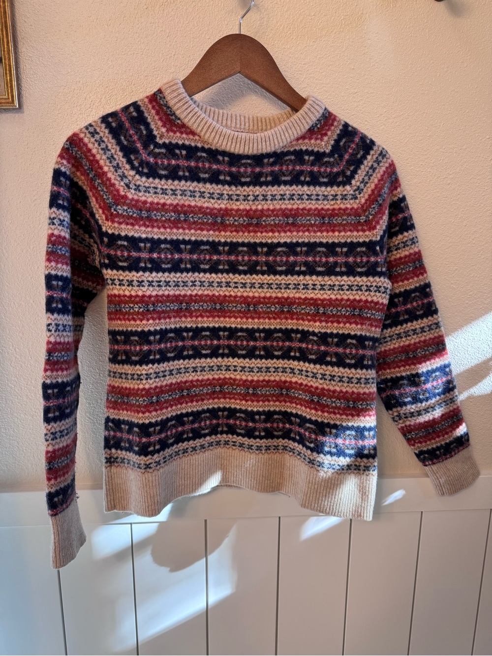 J Crew Fair Isle Crewneck Sweater - Lambswool
